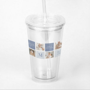 Vaso Acrílico Foto de colección moderna y regalo del Día de los