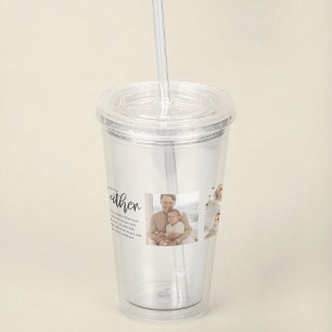 Vaso Acrílico Foto De Collage Moderna Con El Regalo De Mejor Cit