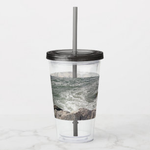 Vaso Acrílico Foto de Rocky Ocean Shore