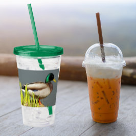 Vaso Acrílico Foto de vida silvestre Mallard Duck