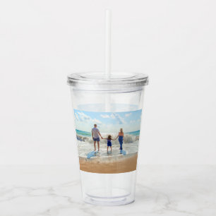 Vaso Acrílico Foto personalizado de Tumbler acrílico con sus fot