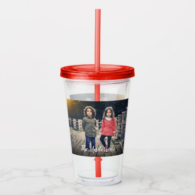 Vaso Acrílico Foto personalizado Tumbler acrílico (Anverso)