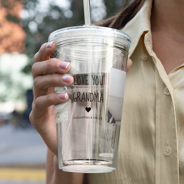 Vaso Acrílico Fotografía de colección moderna Ama a tu abuela Me (Subido por el creador)