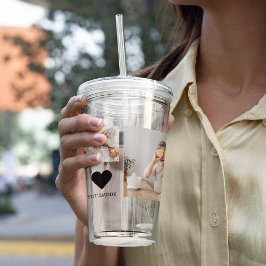 Vaso Acrílico Fotografía de moda de grupo y te queremos regalo d