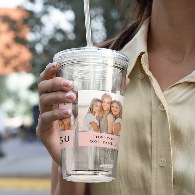 Vaso Acrílico Fotos de Collage Friend | Regalo de cumpleaños fel (Subido por el creador)