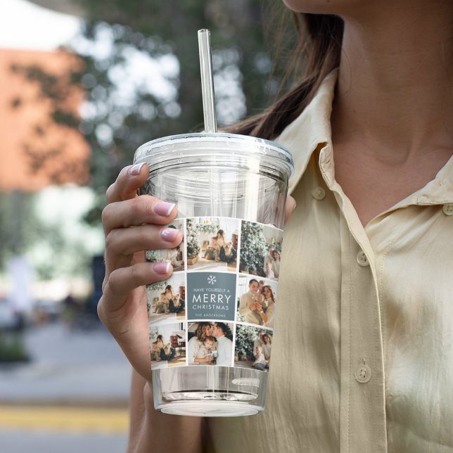 Vaso Acrílico Fotos de varias vacaciones | Feliz Navidad | Regal (Subido por el creador)