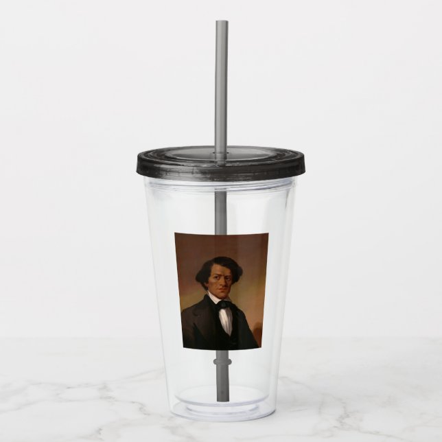 Vaso Acrílico Fr3d3rick Bailey Douglass: Leyenda de derechos civ (Anverso)