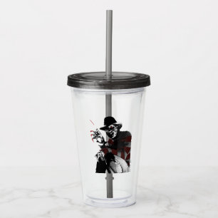 Vaso Acrílico Freddy vs. Jason   Freddy Viendo Rojo
