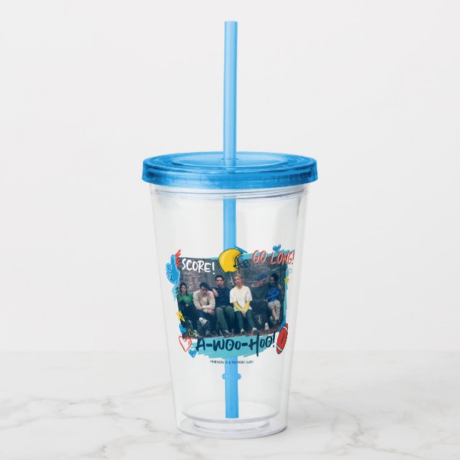 Vaso Acrílico FRIENDS™ | Juego de Fútbol (Anverso)