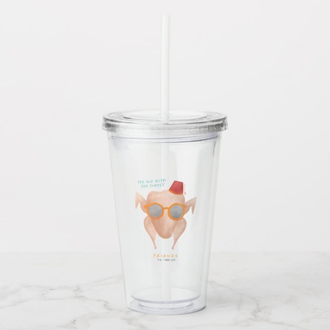 Vaso Acrílico FRIENDS™ | The One with the Turkey (Anverso)
