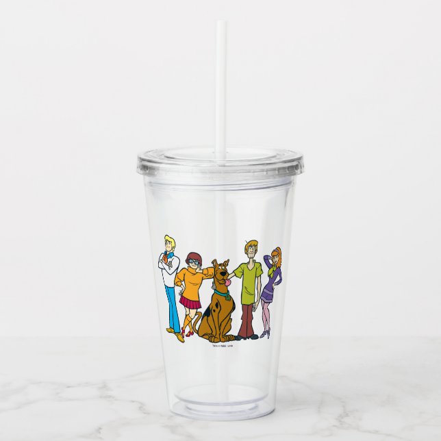 Vaso Acrílico Gang 14 Mystery Inc (Anverso)