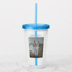 Vaso Acrílico Gato blanco Zazzle_Growshop.