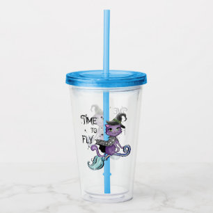 Vaso Acrílico Gato de bruja volador Hora De Volar
