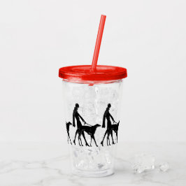 Vaso Acrílico Gatsby Borzoi Acrílico Tumbler Rojo