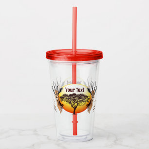 Vaso Acrílico Gazelle Animal salvaje Antelope africano