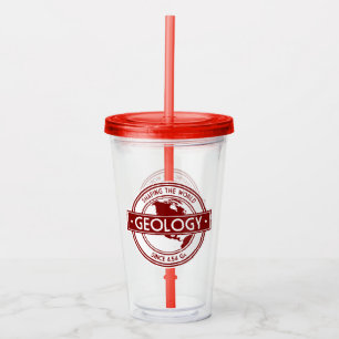 Vaso Acrílico Geología- La forma del mundo desde 4.54 Ga (NA Ver