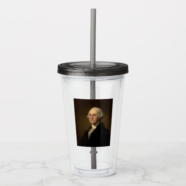 Vaso Acrílico George Washington Primer presidente norteamericano (Anverso)