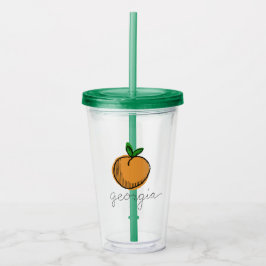 Vaso Acrílico Georgia Retro Peach