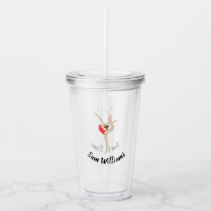 Vaso Acrílico Gimnasia femenina