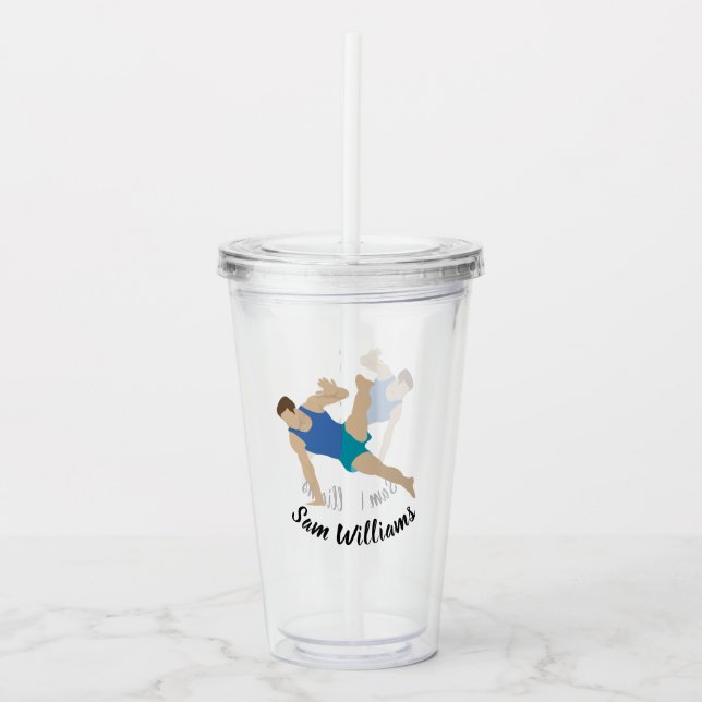Vaso Acrílico Gimnasta masculino (Anverso)