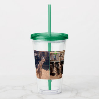 Vaso Acrílico Giraffe Tumbler