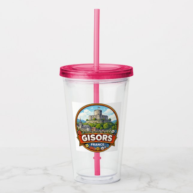 Vaso Acrílico Gisors Francia  (Anverso)