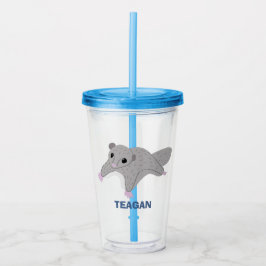 Vaso Acrílico Glider azucarero Personalizado personalizado gris 