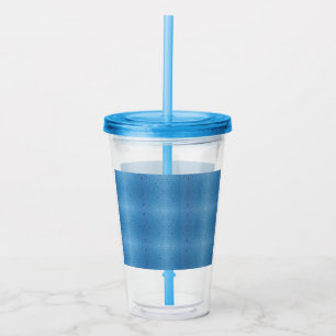Vaso Acrílico Gotitas de Agua Contra el Cielo Azul