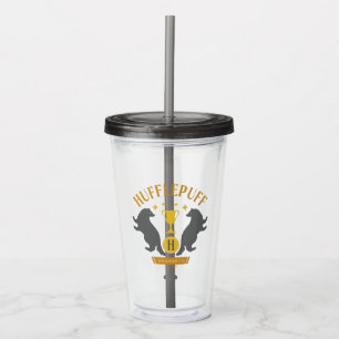 Vaso Acrílico Grabador HUFFLEPUFF™ y gráfico del Orgullo de la C