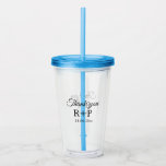 Vaso Acrílico Gracias por añadir el nombre de la pareja fecha de<br><div class="desc">Para amantes como nosotros</div>