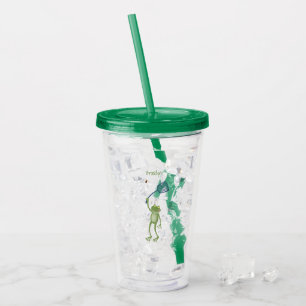 Vaso Acrílico Gracioso personalizado de la mosca de la sartén ve