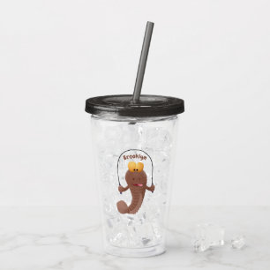 Vaso Acrílico Gracioso saltando a la personalizado de pescado de