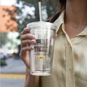 Vaso Acrílico Graduación Tassel Worth the Hassle Personalizada
