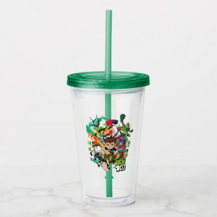 Vaso Acrílico Gráfico de Ben 10 Alien Rush