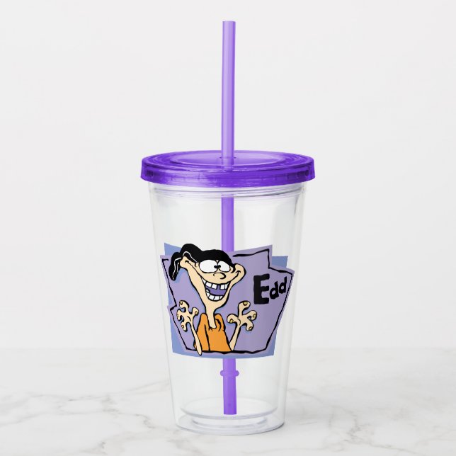 Vaso Acrílico Gráfico de caracteres Edd (Anverso)