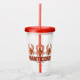 Vaso Acrílico Gráfico de la cosecha de manticores de bebés