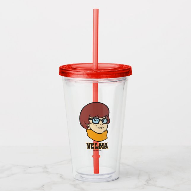 Vaso Acrílico Gráfico de nombre Velma (Anverso)