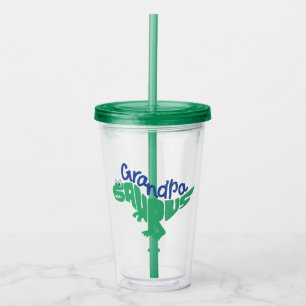 Vaso Acrílico Gráfico del abuelo Saurus