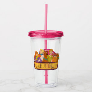 Vaso Acrílico Gráfico retro del dibujo animado de la "cuadrilla