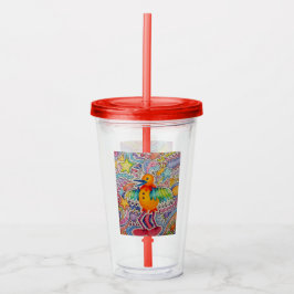 Vaso Acrílico Gran Ave Amarillo