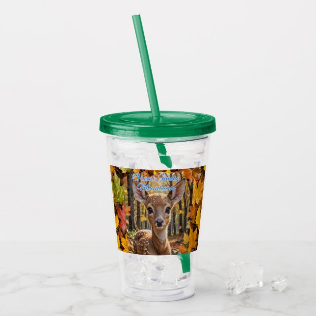 Vaso Acrílico Grandes Montañas Smoky Woodland Fawn (Anverso (hielo))