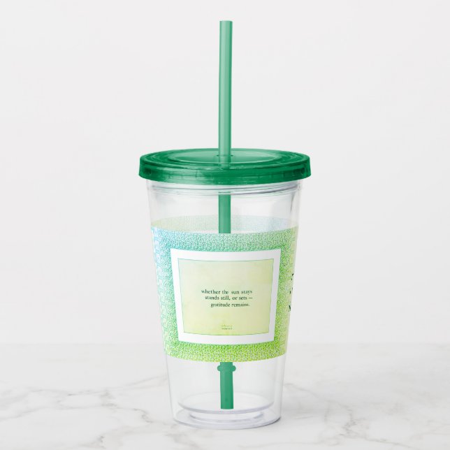 Vaso Acrílico Gratitude Remains™: Mindful Sips | Gift Inspirat   (Anverso)