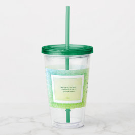 Vaso Acrílico Gratitude Remains™: Sorbos conscientes | Regalo In