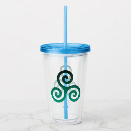 Vaso Acrílico Green Triskele