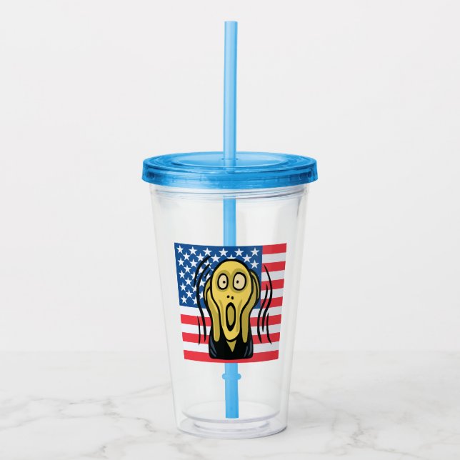 Vaso Acrílico Gritar americano (Anverso)