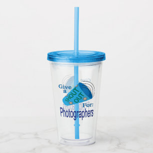 Vaso Acrílico Gritos a los fotógrafos