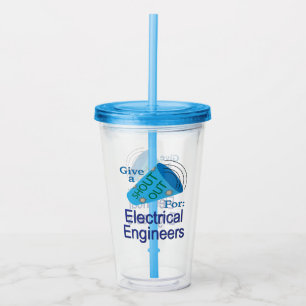 Vaso Acrílico Gritos a los ingenieros eléctricos