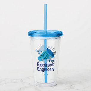 Vaso Acrílico Gritos a los ingenieros electrónicos