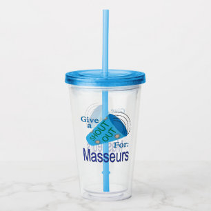 Vaso Acrílico Gritos a los masajistas
