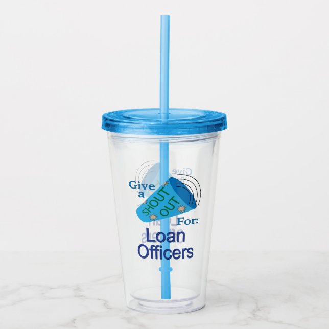 Vaso Acrílico Gritos a los responsables de préstamos (Anverso)